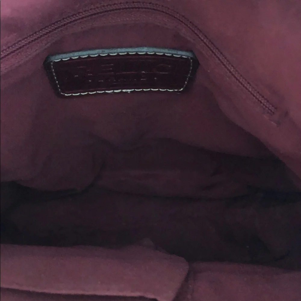 Relic fall Burgundy Croc-Embossed Crossbody Bag